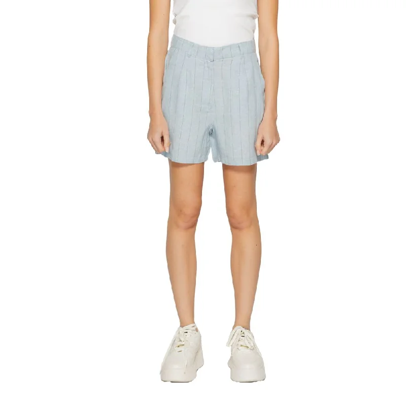 Vero Moda blue Linen Women's Short