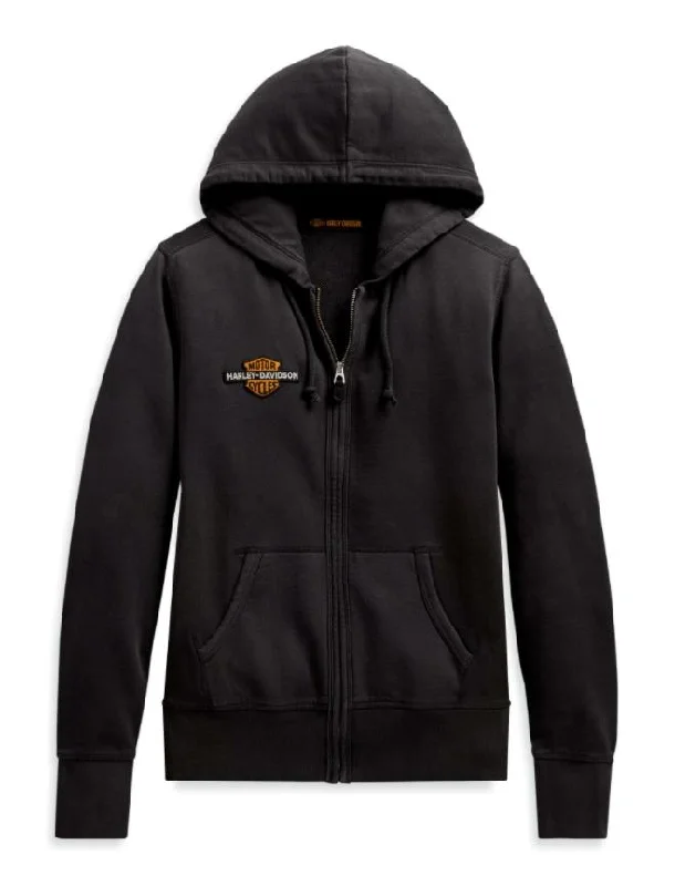 Harley-Davidson® Women's Studded Vintage Logo Hoodie, 99129-20VW