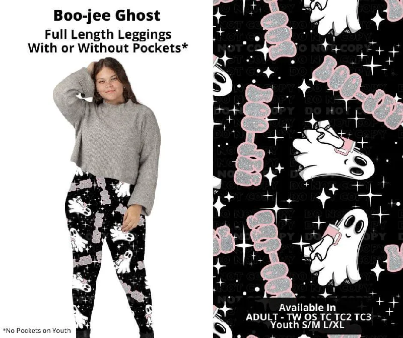 Boo-jee Ghost Full Length Leggings w/ Pockets