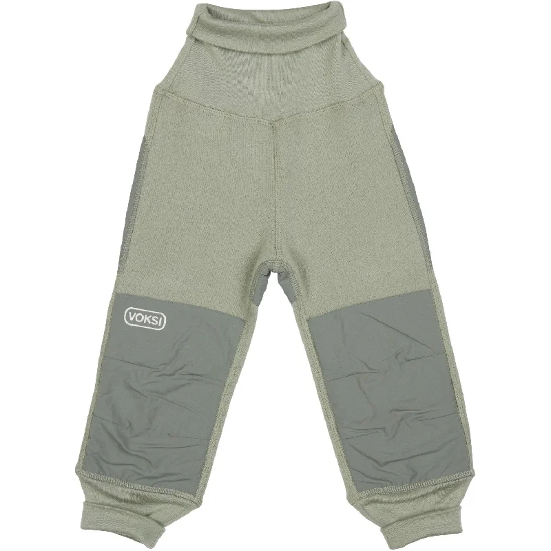 Voksi® Misty Green Wool Pants Fleece