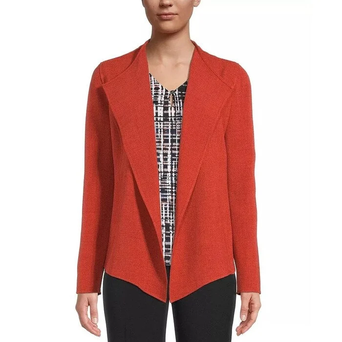 Kasper Women's Drape-Front Blazer Red Size Small