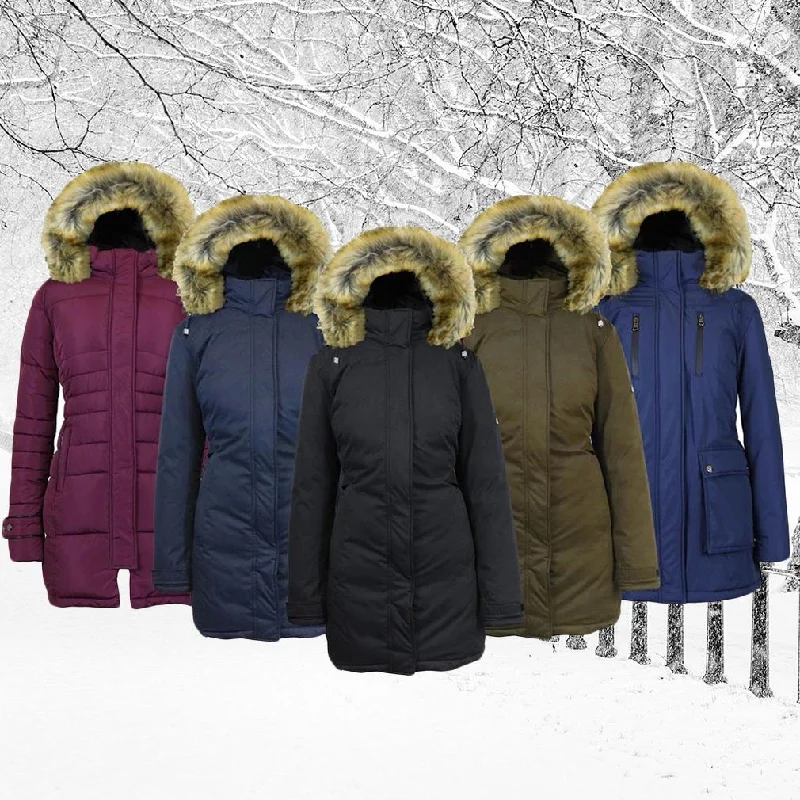 Spire By Galaxy Heavyweight Women's Parka with Hood