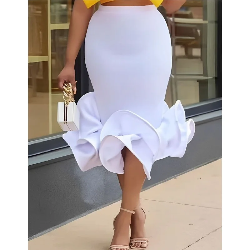 Bodycon Bottom Flare Skirt