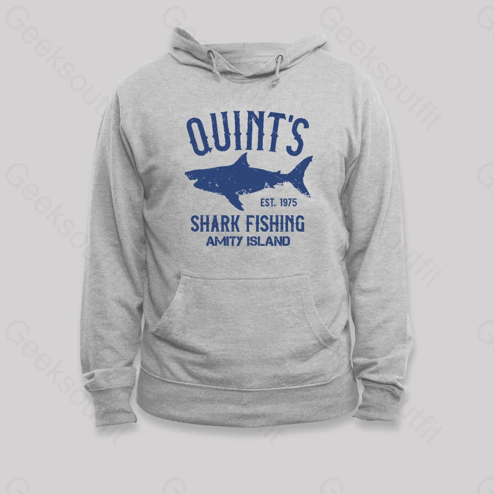 Quint's Shark Fishing Amity Island Nerd Hoodie