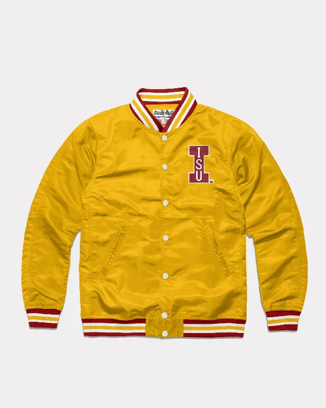 Iowa State Block I Yellow Varsity Jacket