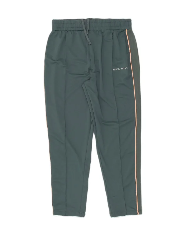 JACK WILLS Womens Tracksuit Trousers US 10 Large Green Polyacrylic