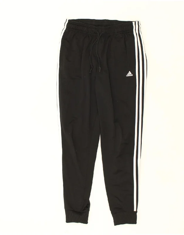 ADIDAS Womens Tracksuit Trousers UK 10 Small Black Polyester