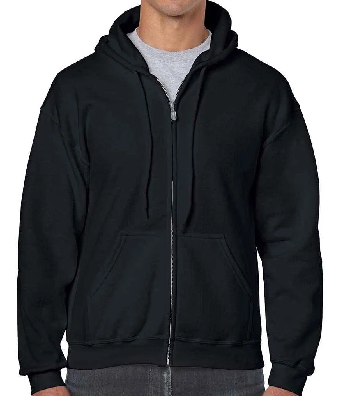 Gildan Heavy Blend™ Zip Hooded Sweatshirt | Black