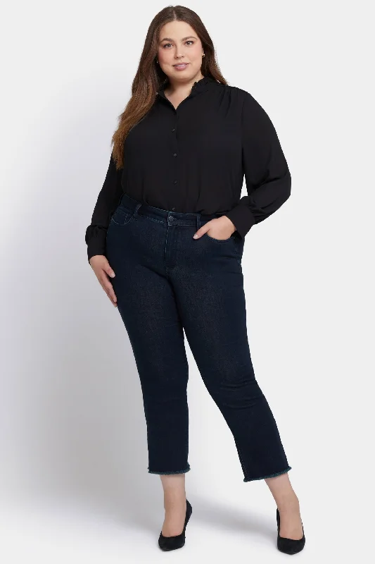 Marilyn Straight Ankle Jeans In Plus Size - Midnight Falls