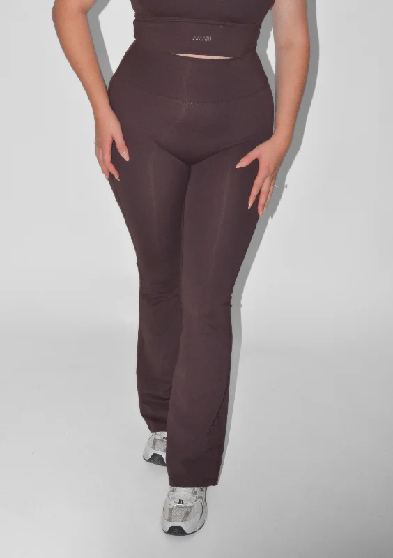 Flared Leggings - Espresso