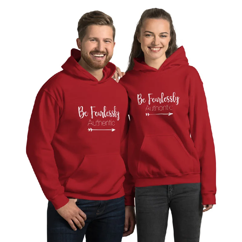 Fearlessly Authentic - Unisex Hoodie Sweatshirt - Entrepreneur Gift and Small Business Owner Motivation Tips