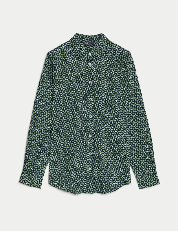 Printed Collared Shirt