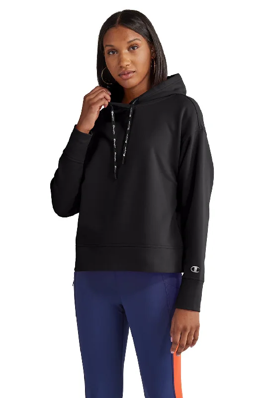 Champion Womens Sport Hooded Sweatshirt Hoodie - Black