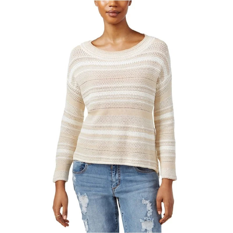 Rachel Roy Womens Striped Pullover Sweater, White, Medium