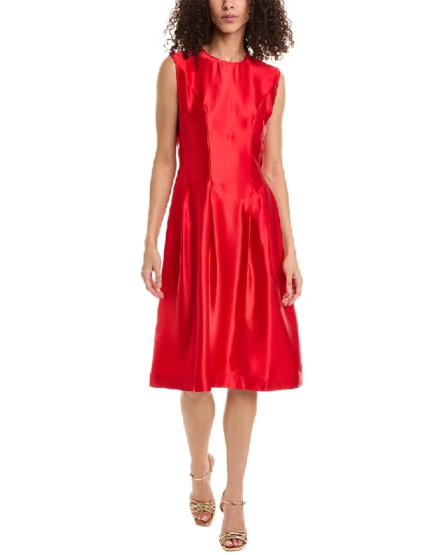 Frances Valentine Florencia Silk A-Line Dress