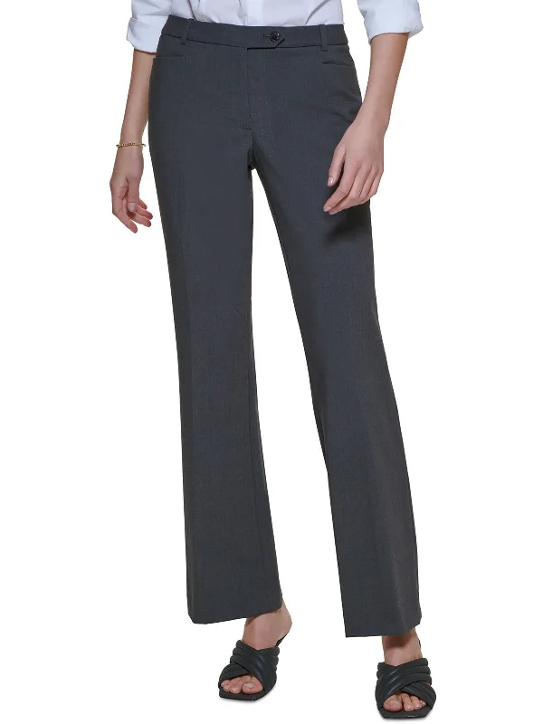 Womens Modern Fit Mid Rise Dress Pants